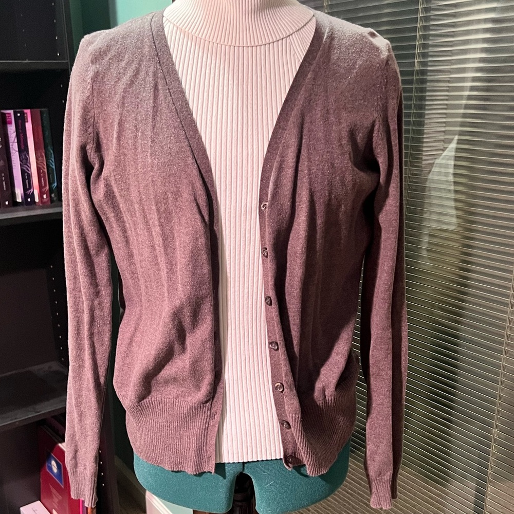 H&M brown cardigan size large